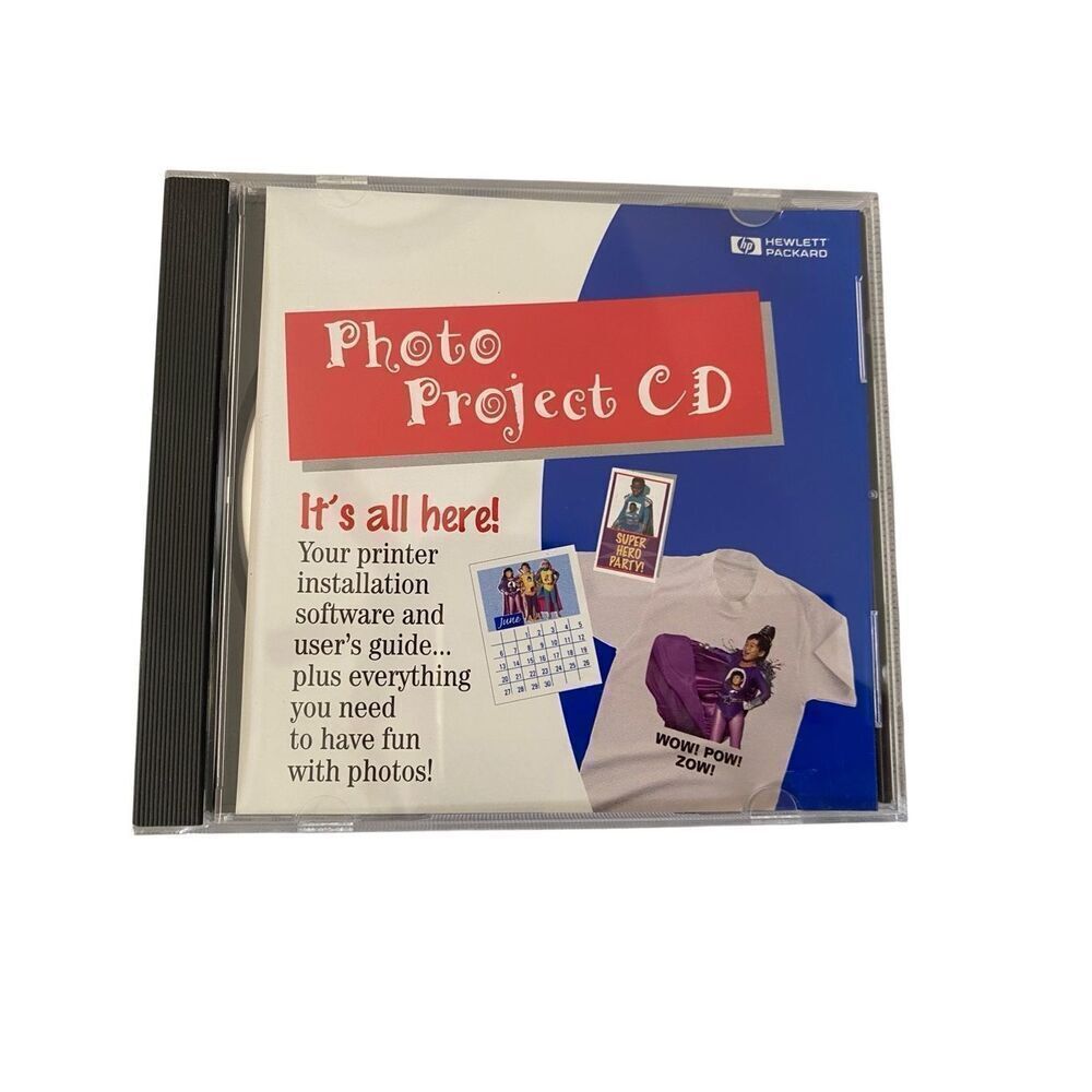 Hp Photo Project Cd Printer Installation Photo Software 1997 Windows Photography